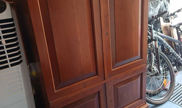 Mobilier meuble télé en merisier