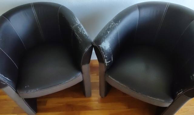 Mobilier 2 fauteuils cabriolet