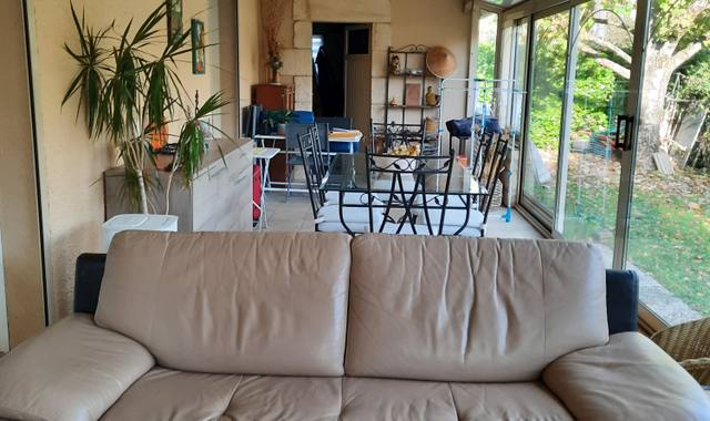 Mobilier canapé cuir bi color