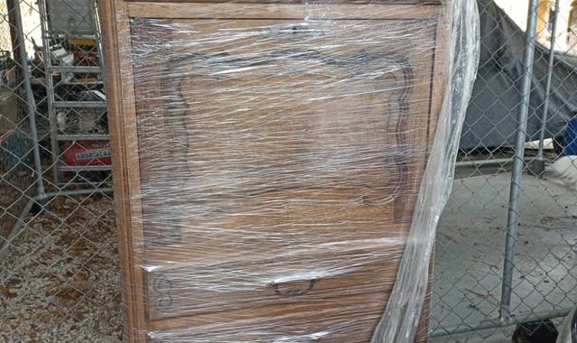 Mobilier petit secretaire en chene massif