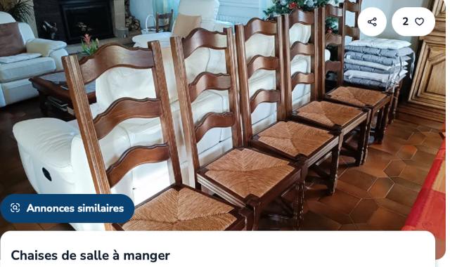 Mobilier 6 chaises