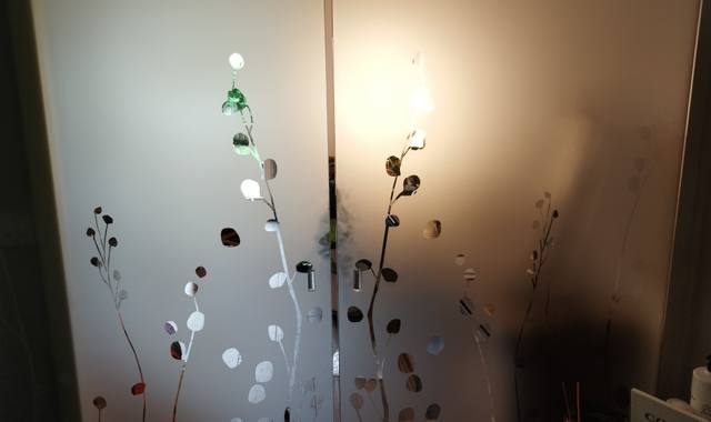 Mobilier portes vitrées suspendues+rails en parfait état