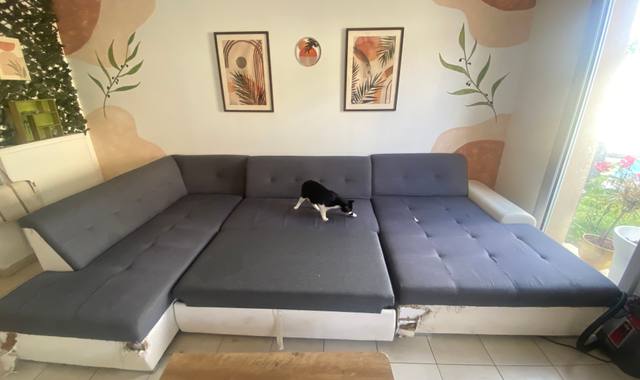 Mobilier canapé 7 places convertible