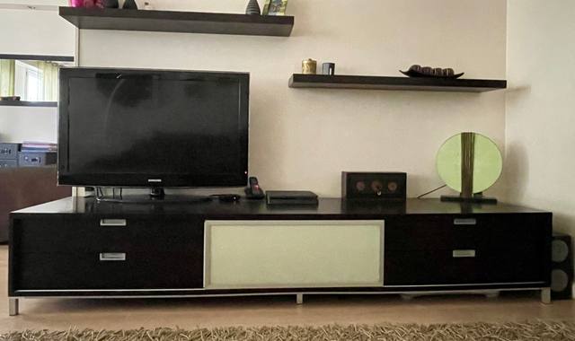 Mobilier meuble TV  bois massif 240 cm