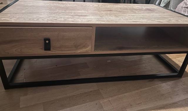 Mobilier table basse/Meuble TV en bois avec rangement