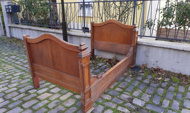Mobilier 2 bois de lit en chêne, largeur 110
