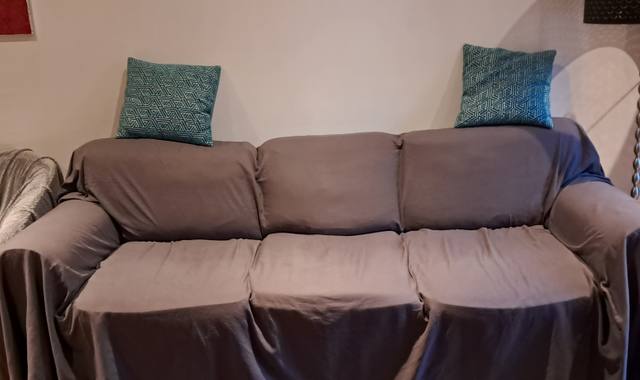 Mobilier canapé ikea marron