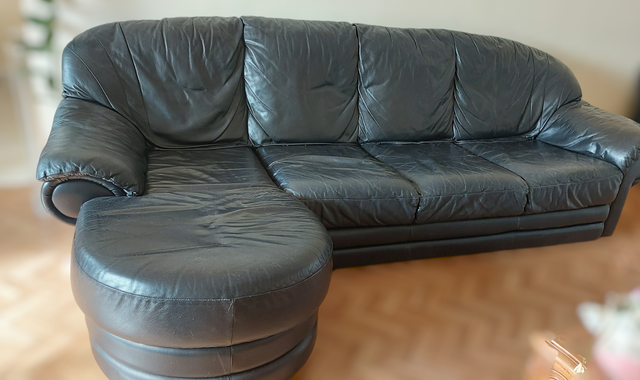 Mobilier canapé en cuir