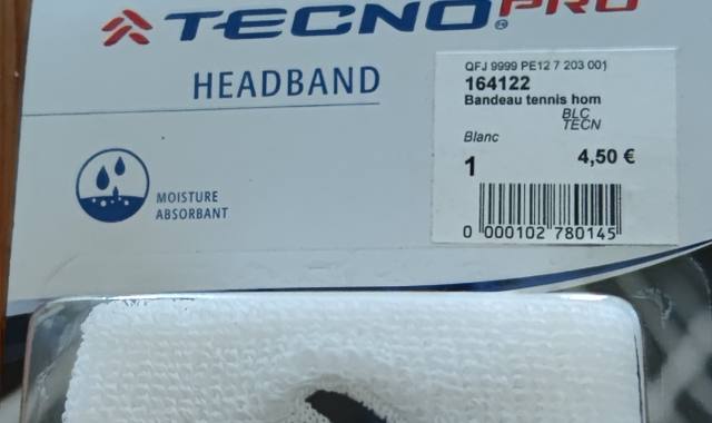 Sport un bandeau de tennis