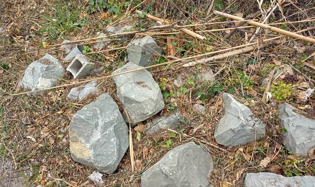 Terre et gravats pierre de ventimiglia