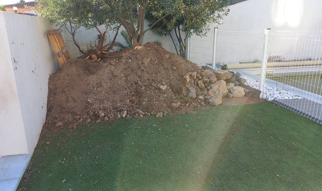 Terre et gravats terre