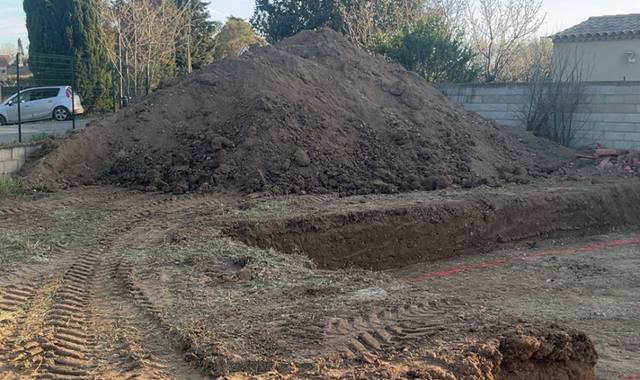 Terre et gravats Terre