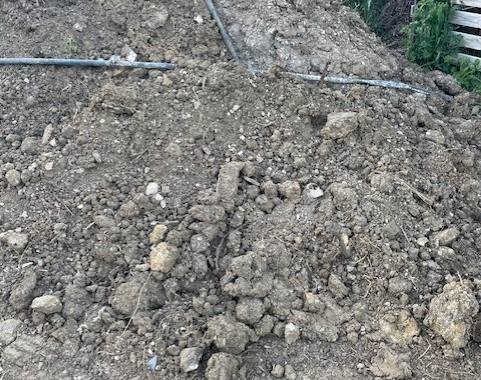 Terre et gravats terre de remblais