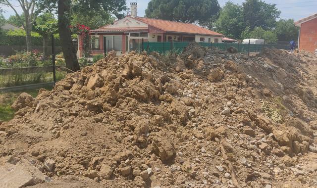 Terre et gravats terre de remblai