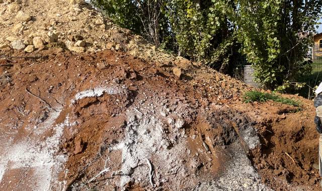 Terre et gravats terre de remblai