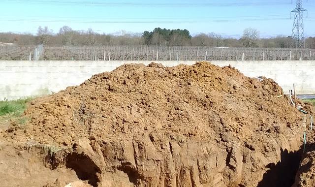 Terre et gravats de terre