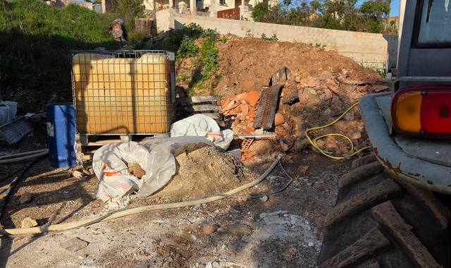 Terre et gravats terre suite a terrassement