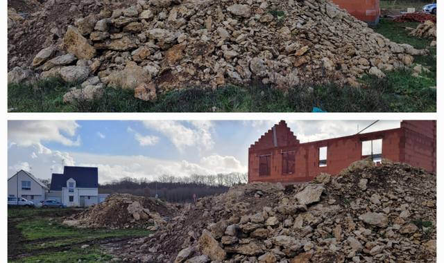 Terre et gravats terre de remblai