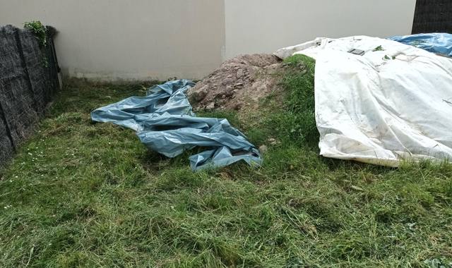 Terre et gravats terre de remblai