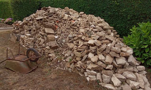 Terre et gravats gravats