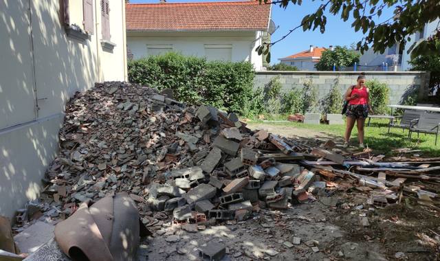 Terre et gravats gravas pour remblais