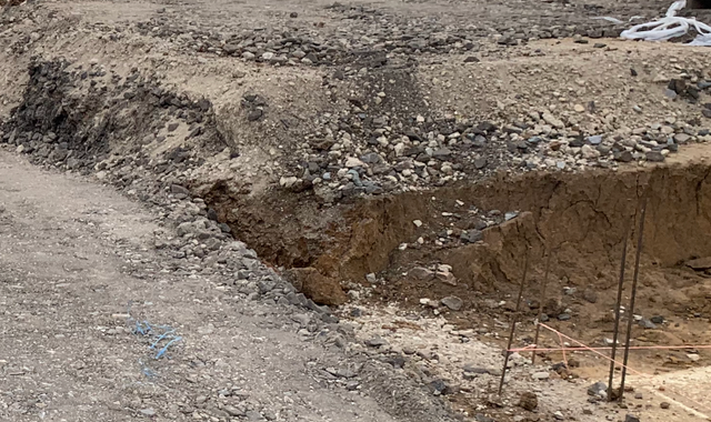 Terre et gravats terre suite à terrassement