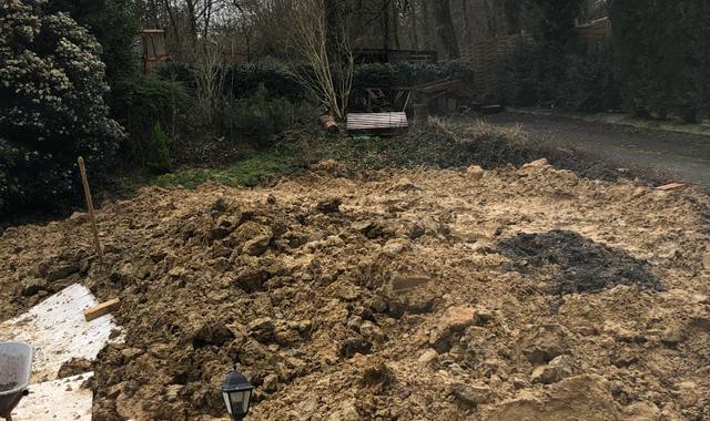 Terre et gravats terre glaise entre 10 et 20m2