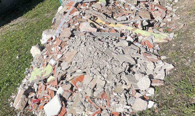 Terre et gravats gravat