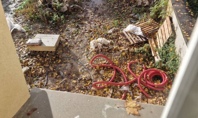 Terre et gravats de terre et de gravats