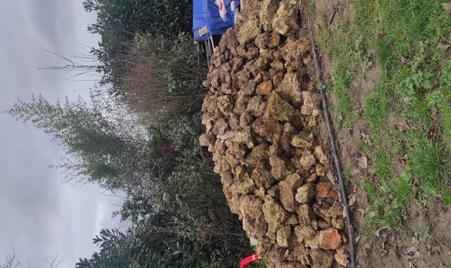 Terre et gravats pierres Meulieres