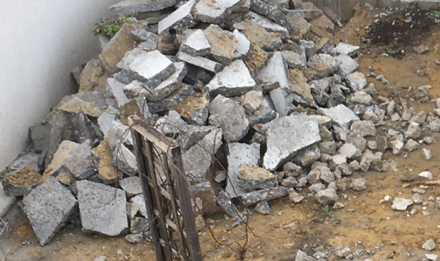 Terre et gravats gravas