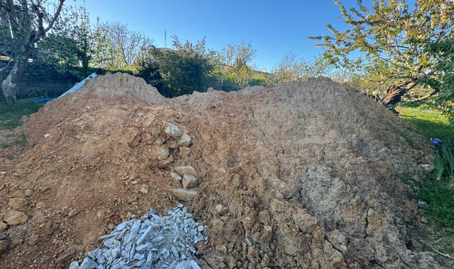 Terre et gravats terre glaise