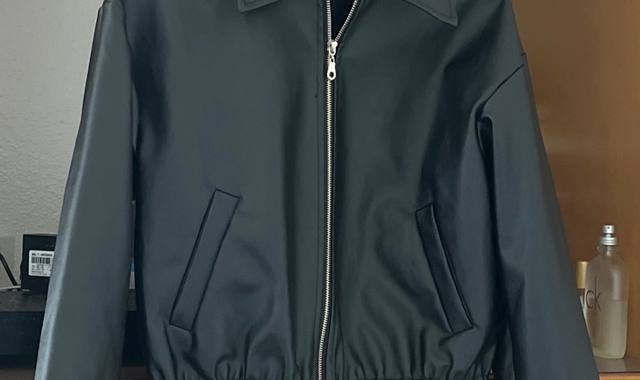 Vêtements veste en cuir