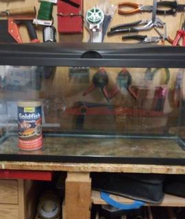 Accessoires pour animaux deux aquariums .