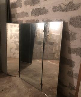 Antiquités mIROIR 3 volets