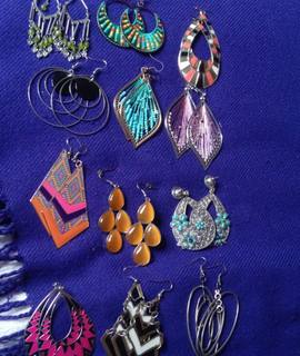 Bijoux, accessoires boucles d'oreilles fantaisie pendantes