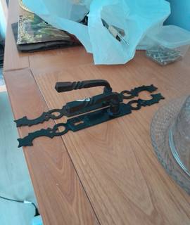 Bricolage poignet porte ancienne fer forgé