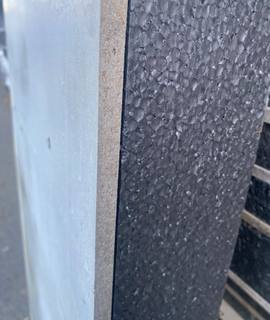 Bricolage polystyrène Collée à plaque de bois compresse