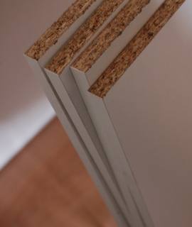 Bricolage lot de 4 planches melaminee blanc