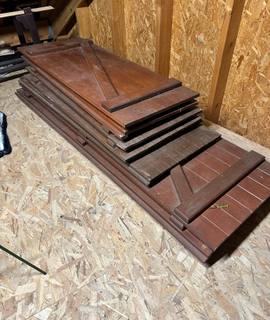 Bricolage 8 volets en bois exotique