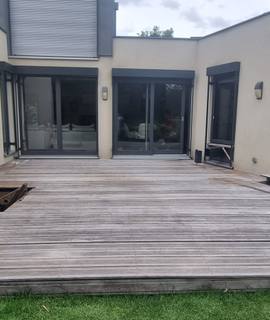 Bricolage terrasse en IPE de 35 mètres carrés