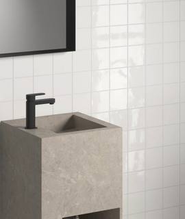 Bricolage carreaux faïences blancs effet zellige 10cm x 10cm 2 boites de 50 soit 1m2