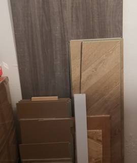 Bricolage planches parquet bois