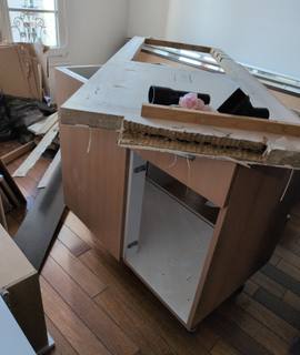 Bricolage ancienne cuisine pour bois