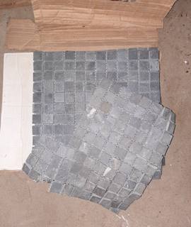 Bricolage 6 carreaux de carrelage 30x30 gris foncé