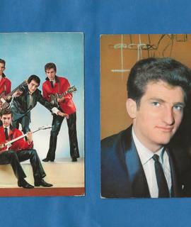 Collection cartes postales chanteurs français