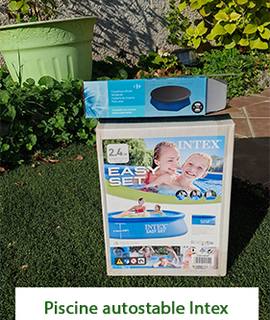 Divers piscine autostable + couverture de piscine