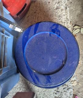 Divers 13 assiettes bleues