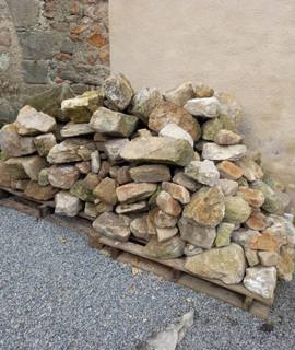 Divers pierre en granit pour maçonnerie