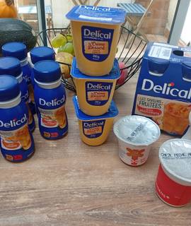 Divers crème dessert et boissons protéinées